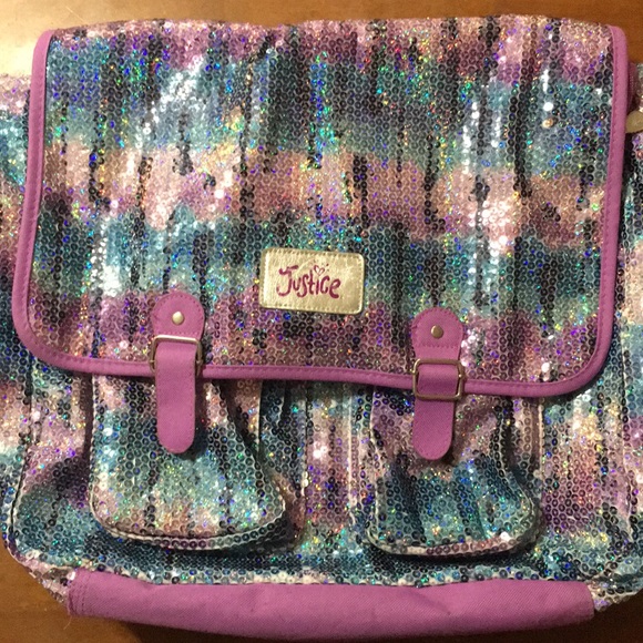 Justice Other - Justice Sequin Book bag & lunch bag.